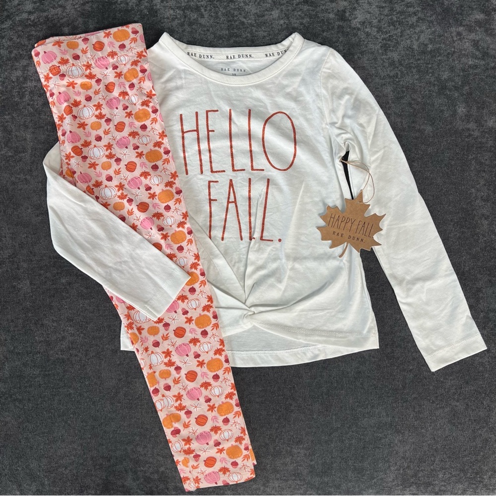 NWT Rae Dunn Hello Fall Outfit